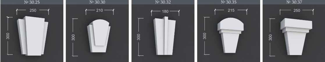 Exterior Foam Keystones