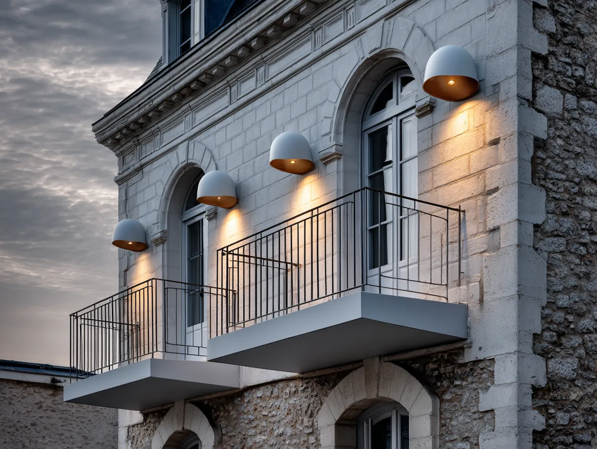 Imaginez un éclairage minimaliste intégré dans les lignes de la façade, révélant la beauté de chaque forme sans détour, comme si la maison brillait naturellement de l’intérieur.